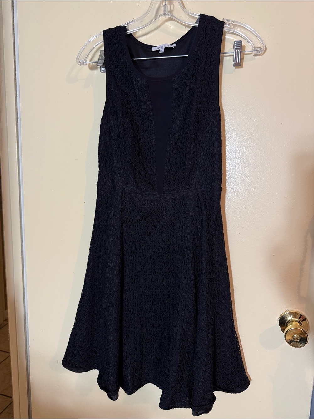 Lucy Paris Black Lace Mini Dress
